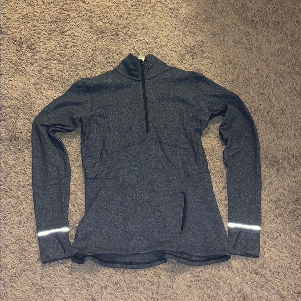 Grey heathered lululemon quarter zip